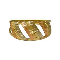 Anel Em Ouro 18k 750 3 Chapas Coloridas Anel Em Ouro 18k 750 3 Chapas Coloridas