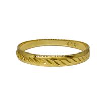 Anel Em Ouro 18k 750 Aparador Aliança Amarelo Individual Anel Em Ouro 18k 750 Aparador Aliança Amarelo Individual