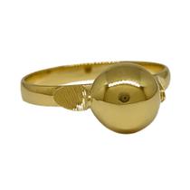 Anel Em Ouro 18k 750 Bolinha 8mm