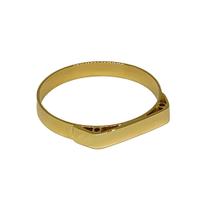 Anel Em Ouro 18k 750 Chapinha Para Gravação