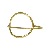 Anel Em Ouro 18k 750 Círculo Vazado Fio Redondo Anel Em Ouro 18k 750 Círculo Vazado Fio Redondo