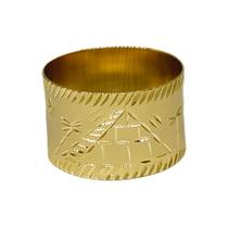Anel Em Ouro 18k 750 Escrava Amarelo 12mm Anel Em Ouro 18k 750 Escrava Amarelo 12mm
