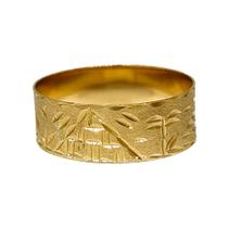 Anel Em Ouro 18k 750 Escrava Amarelo 8mm Anel Em Ouro 18k 750 Escrava Amarelo 8mm