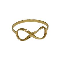 Anel Em Ouro 18k 750 Infinito Aro Chato