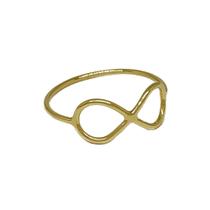 Anel Em Ouro 18k 750 Infinito Aro Fio Redondo Anel Em Ouro 18k 750 Infinito Aro Fio Redondo