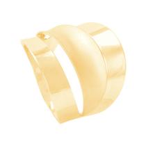 Anel em Ouro 18K Aro Triplo com Detalhe Acetinado - AU12280