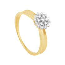 Anel em Ouro 18k Chuveiro com Diamantes - AU10140