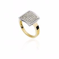 Anel Em Ouro 18K Com Diamantes - Premium Joias