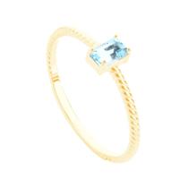 Anel em Ouro 18K com Topázio Sky - AU12090 Anel em Ouro 18K com Topázio Sky - AU12090