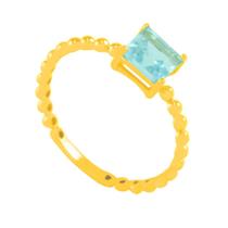 Anel em Ouro 18K com Topázio Sky - AU4211 Anel em Ouro 18K com Topázio Sky - AU4211