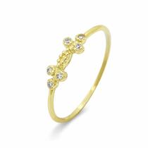 Anel em Ouro 18k com Zircônias - Joia de Luxo Anel em Ouro 18k com Zircônias - Joia de Luxo