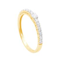 Anel em Ouro 18K Cravejado com Diamantes - AU12901