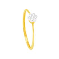 Anel em Ouro 18K Flor com Diamantes - AU5894