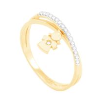 Anel em Ouro 18K Menina com Diamantes - AU1433