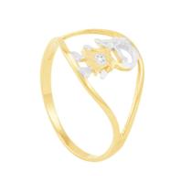 Anel em Ouro 18K Menina com Diamantes - AU6572