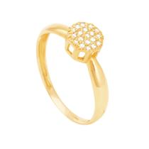 Anel em Ouro 18k Pavê com Diamantes - AU6923