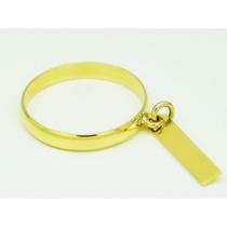 anel em ouro 18k plaqunha Estilo Moderno