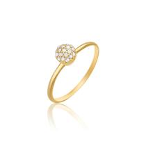 Anel em Ouro Amarelo com Diamante Monte Carlo