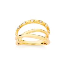 Anel em Ouro Amarelo com Diamante