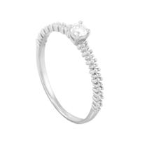 Anel em Ouro Branco 18k com Diamantes - AU7002