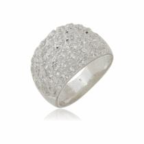 Anel em Prata 950 Com Predas Brilhantes de Zirconia