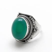 Anel em prata com Ágata Verde 0103846A0164 Prata925 Agata Verde 19