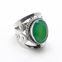 Anel em prata com Ágata Verde 0103846A0165 Prata925 Agata Verde 16