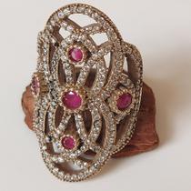 Anel em Prata Turca 0103869A0165 Prata Turca 17 Anel em Prata Turca 0103869A0165 Prata Turca 17