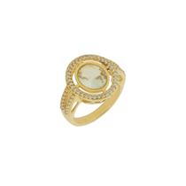 Anel em quartzo limão Anel em quartzo limão