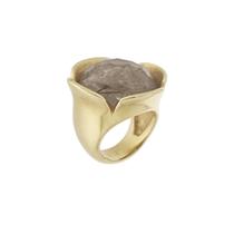 Anel em quartzo rutilado dourado Anel em quartzo rutilado dourado