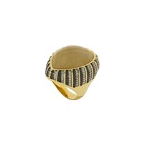 Anel em quartzo rutilado dourado Anel em quartzo rutilado dourado