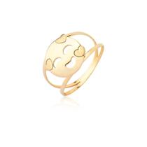 Anel Emoji Do Amor Ouro 10k Anel Emoji Do Amor Ouro 10k