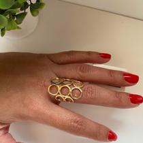 Anel Encanto Fino de Luxo Semijoia Feminina Ousada e Elegante Simonatto