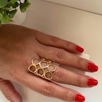 Anel Encanto Fino de Luxo Semijoia Feminina Ousada e Elegante Simonatto