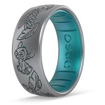 Anel Enso Rings x Disney Lilo & Stitch de silicone bicolor