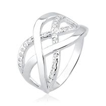 Anel Entrelaçado Prata 925