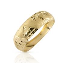 Anel Escrava Egípcia Ouro 10k Amarelo Ac27 Largo