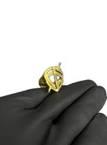 Anel escudo fé - banhado a ouro 18k