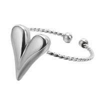 Anel Espiral Em Aço Inoxidável Cor Dourada Para Mulheres Joia Estética Para Casamento E Aniversário