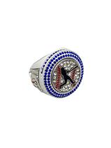 Anel esportivo Generic Deluxe Softball Blue Stones White Anel esportivo Generic Deluxe Softball Blue Stones White