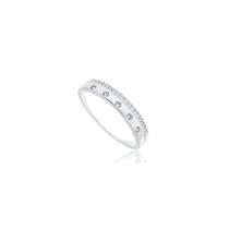 Anel Estilo Aliança com Pontos de Luz Prata 925 Anel Estilo Aliança com Pontos de Luz Prata 925