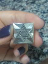 Anel Estrela de Davi 20 mm x 20 mm Prata 950