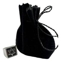 Anel Estrela De Davi De Aço Inox Hexagrama Masculino Anel Estrela De Davi De Aço Inox Hexagrama Masculino