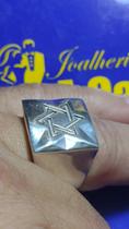 Anel Estrela de Davi Prata 950 20 mm