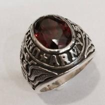 Anel Exército Americano Prata Granada Army 20102