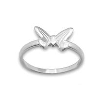Anel Falange Borboleta Banhado a Prata