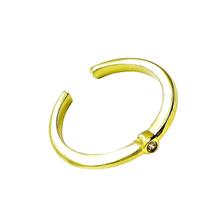 Anel Falange Com Solitário De Zirconia Banho De Ouro 18k 1877 Anel Falange Com Solitário De Zirconia Banho De Ouro 18k 1877