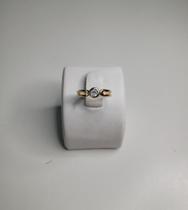 Anel Falange Ponto De Luz Elevado Banhado Em Ouro18k