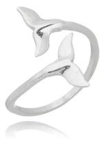 Anel Falange Prata 925 Cauda De Sereia Ajustável Ponta Dedo Anel Falange Prata 925 Cauda De Sereia Ajustável Ponta Dedo