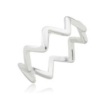 Anel Falange Zig Zag - Prata